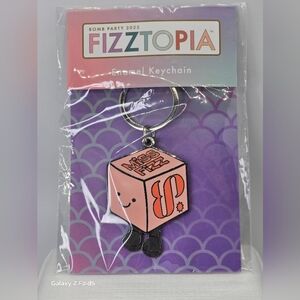 Bomb Party Fizztopia Miss Fizz Enamel Keychain